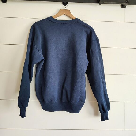 Vtg 90s Ducks Unlimited Sweatshirt Mens M 60 Years Wetland Conservation Navy USA - Picture 3 of 7